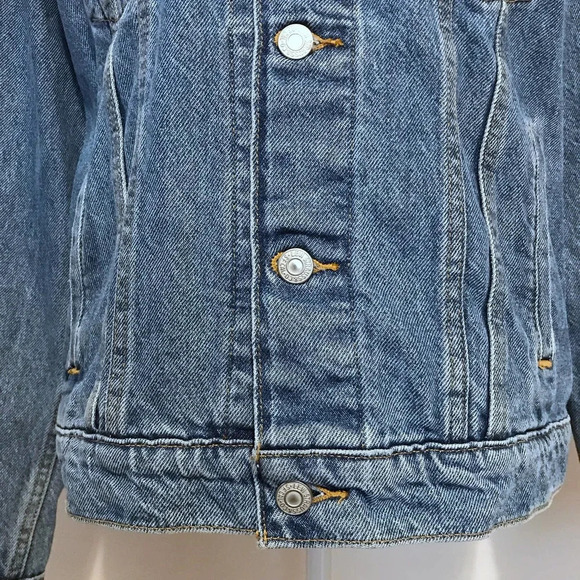 Levi's NWT Ex-Boyfriend Trucker Jean Jacket Women XS *Pls See Description* - Picture 6 of 13